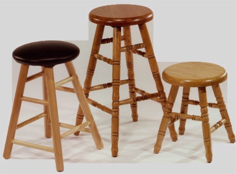 Commercial Grade Solid Oak Barstools.jpg (38173 bytes)